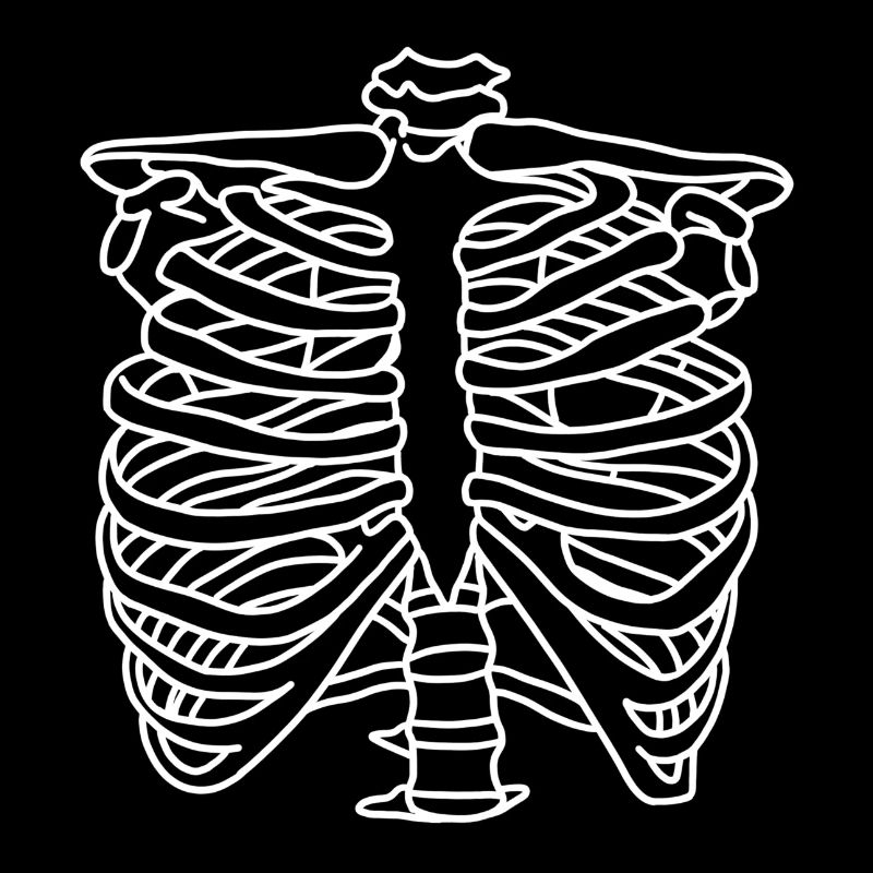 Skeleton front rip cage