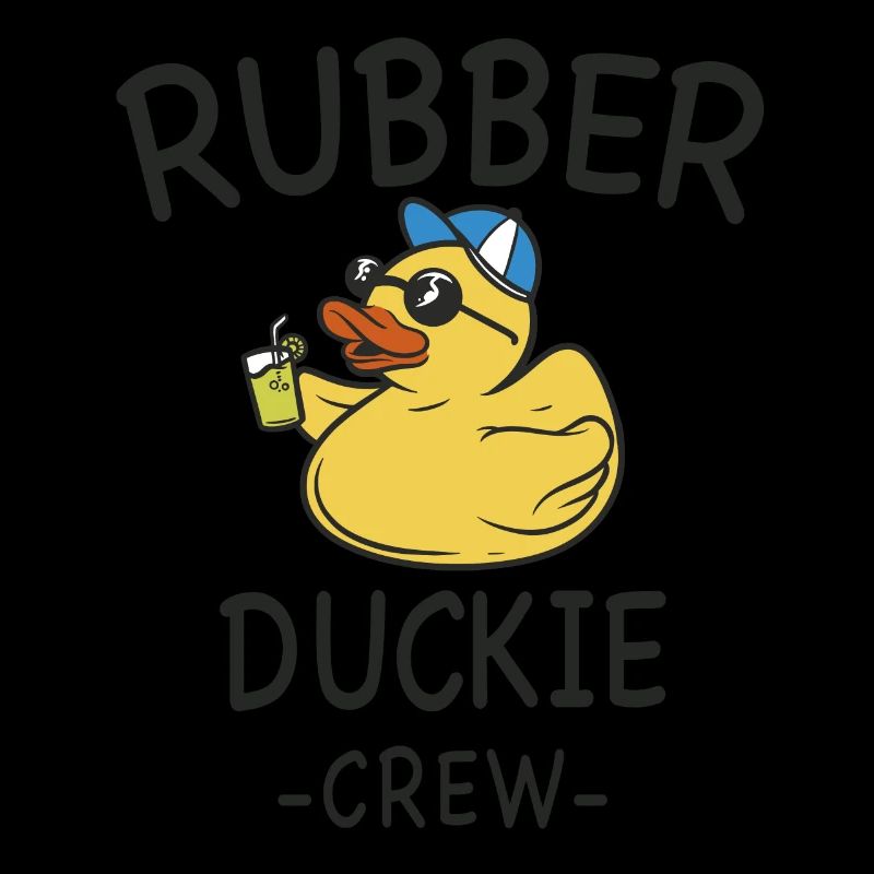 Gummiente Yellow Duckie Crew Bath Ducks Duckling