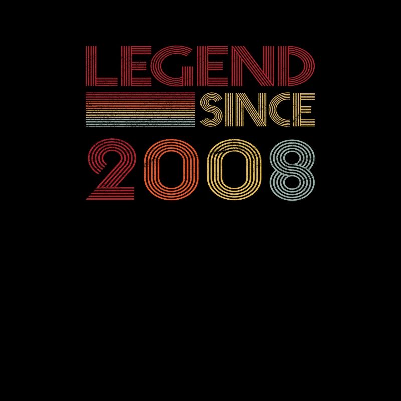 2008 Geburtstag Legend since Retro Vintage