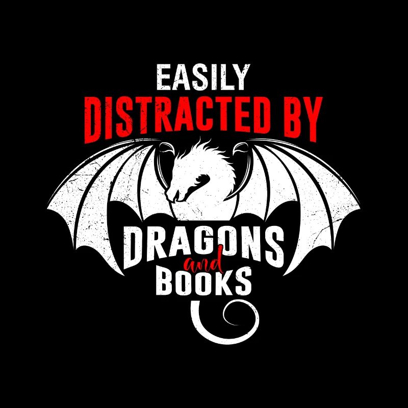 Book lovers Easy to distract by dragons and