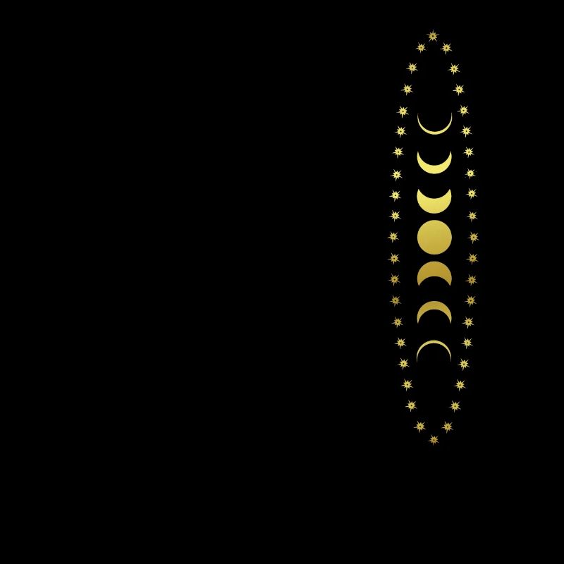 Moon phases - Stars - Moon - Graphic