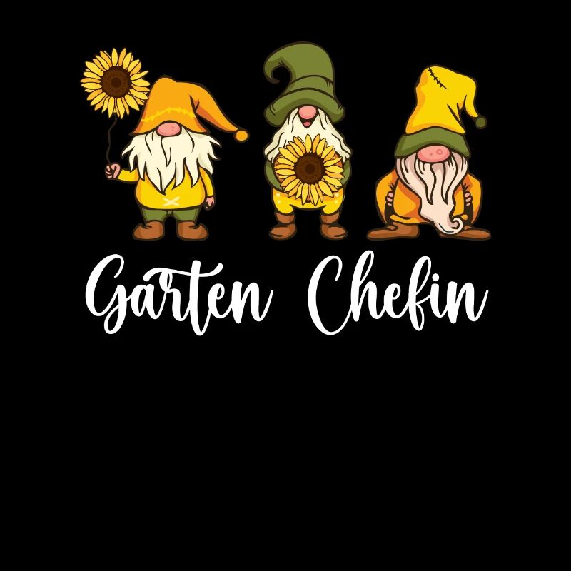 Garten Chefin Sonnenblumen Gartenzwerge
