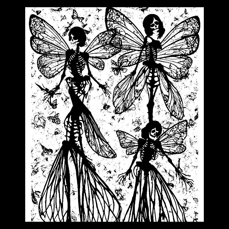 Fairycore Esthétique Squelette Fée Goth Gothique G