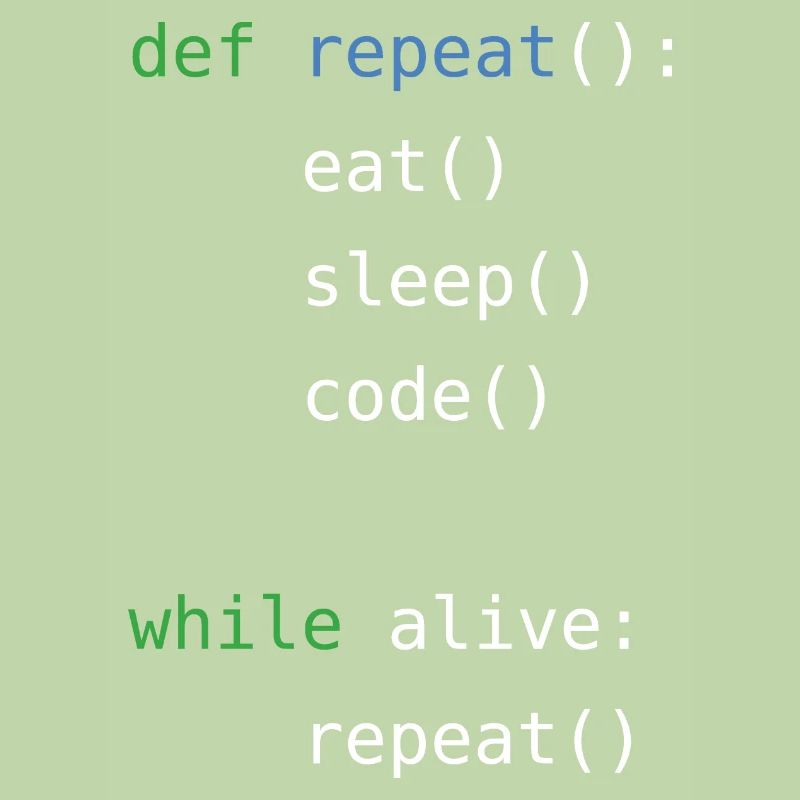 Eat sleep code repeat