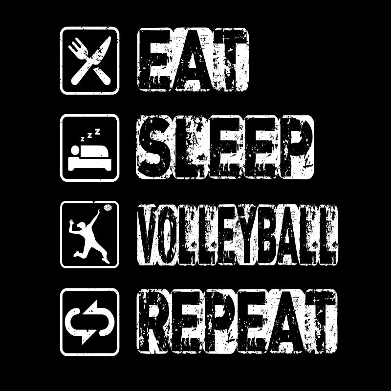 Manger dormir Volleyball Répéter