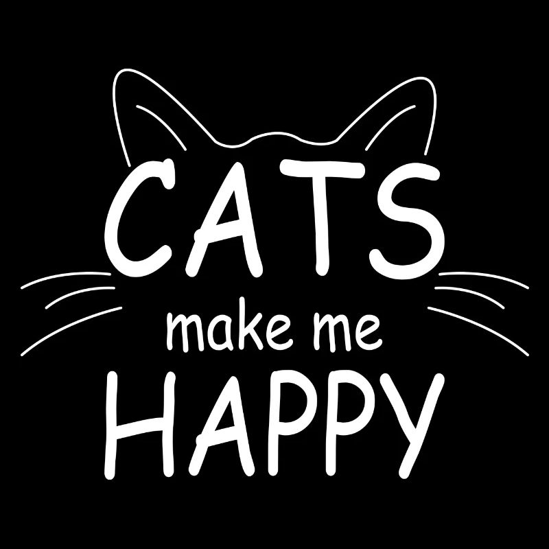 Katzen machen mich glücklich