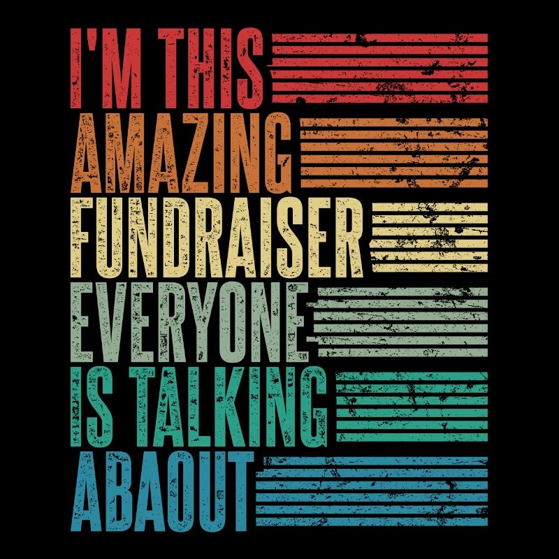 Vintage Donate Fundraiser Gift Retro