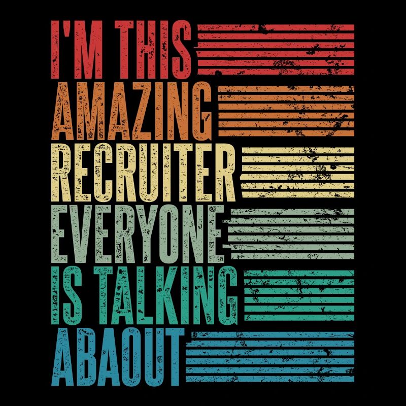 Vintage Recruiter Recruiter Gift Retro