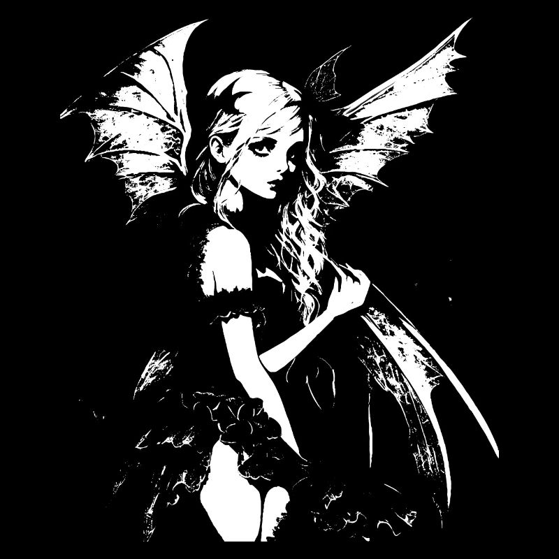 Fairycore Esthétique Squelette Fée Goth Grunge G