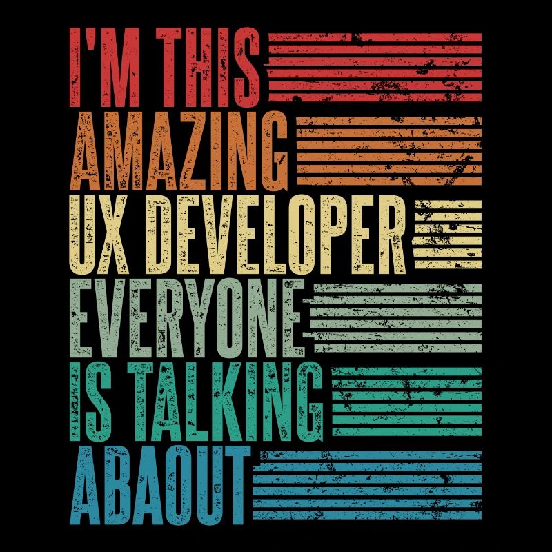 Ux Developer Ux Developer Gift Retro