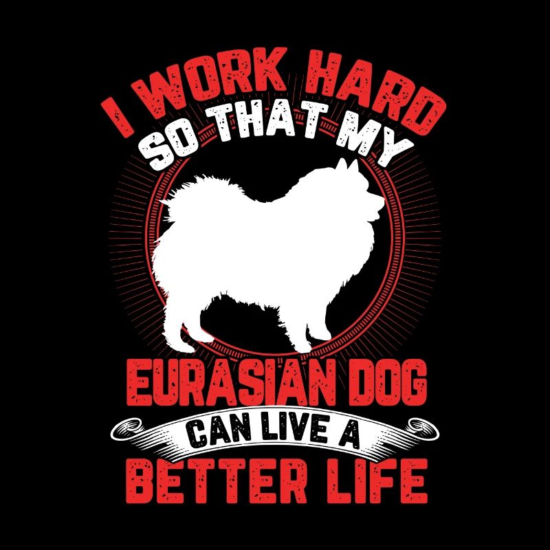 Eurasier arbeite hart Spitz Eurasian Dog