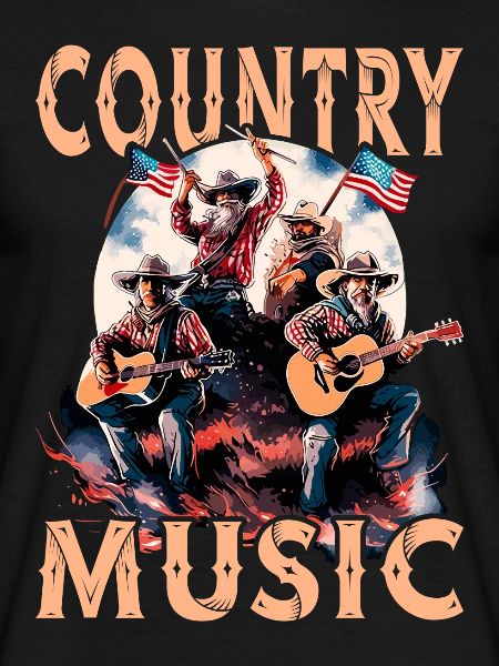 Country Musik Gitarre Sänger Western USA Vintage