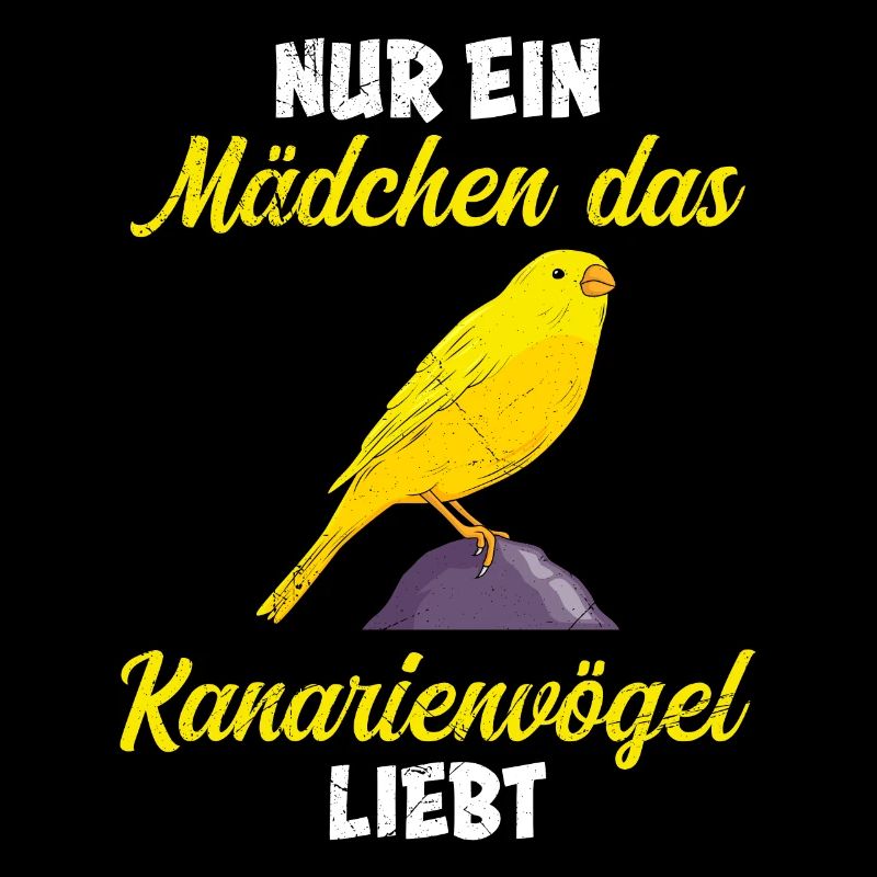 Nur ein Mädchen das Kanarienvögel liebt