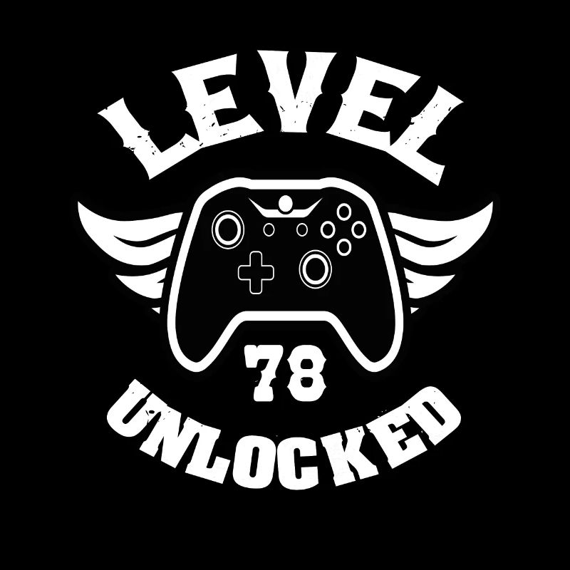 Level 78 Unlocked 78 Geburtstag