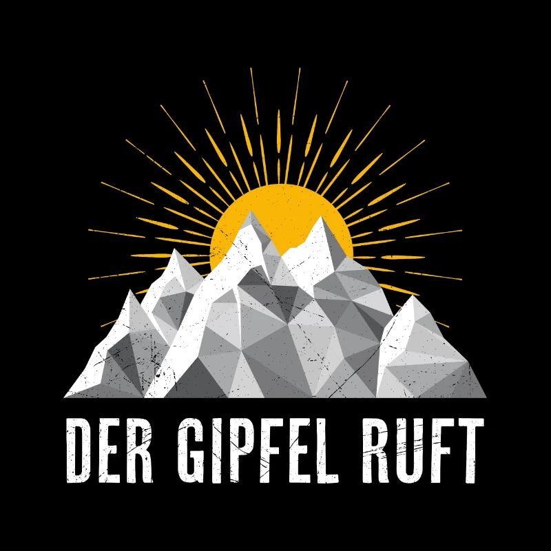 Der Gipfel ruft Bergsteiger Bergfan