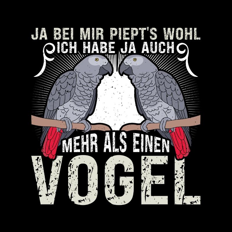 Graupapagei Ich habe mehr als einen Vogel