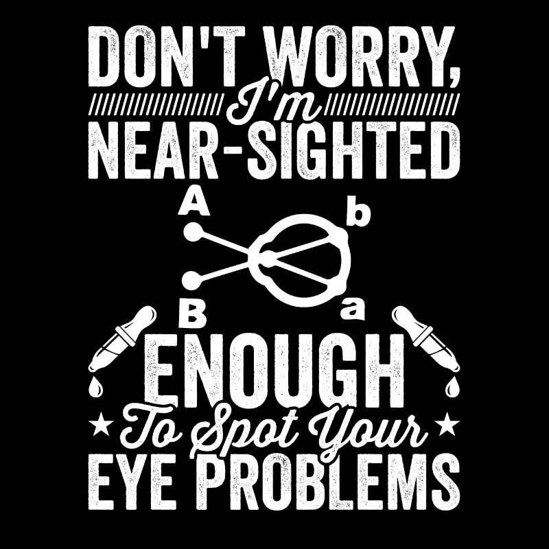 Ophtalmologiste Je suis opticien myope