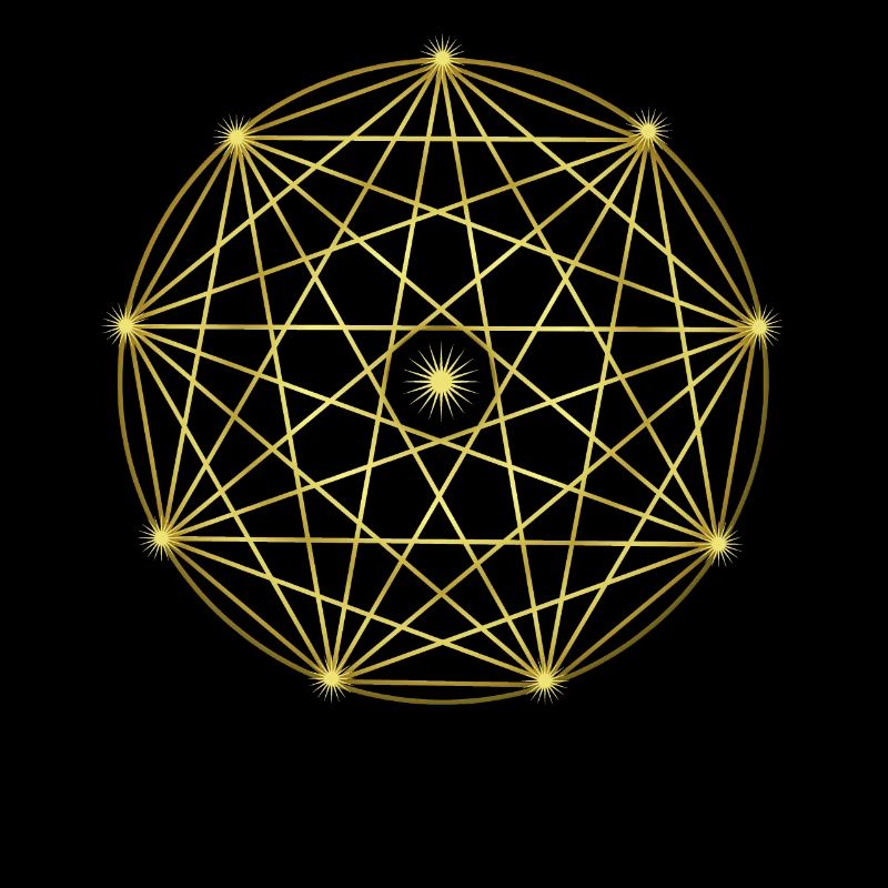 Graphic with stars - geometry - abstract design