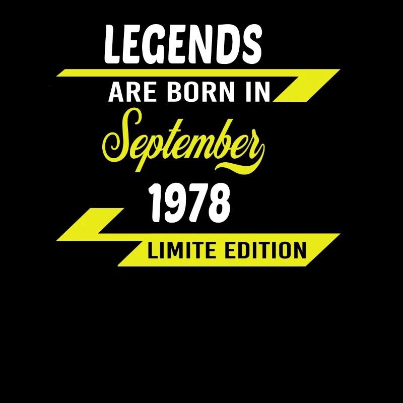 LEGENDS ARE BORN IN 1978 GEBURTSTAGSGESCHENK
