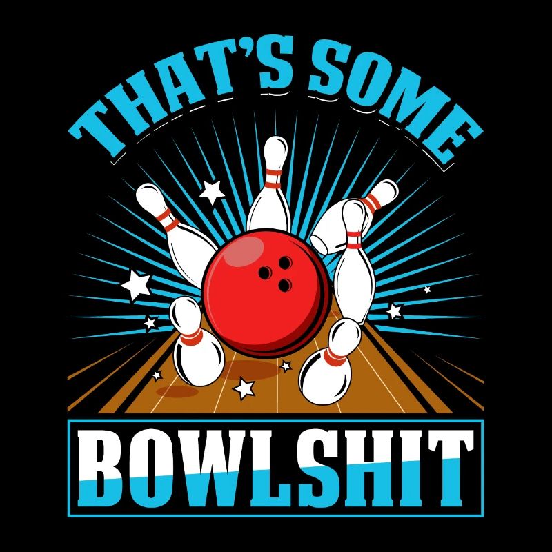 Chemise de bowling lustig C’est un peu de Bowlshit