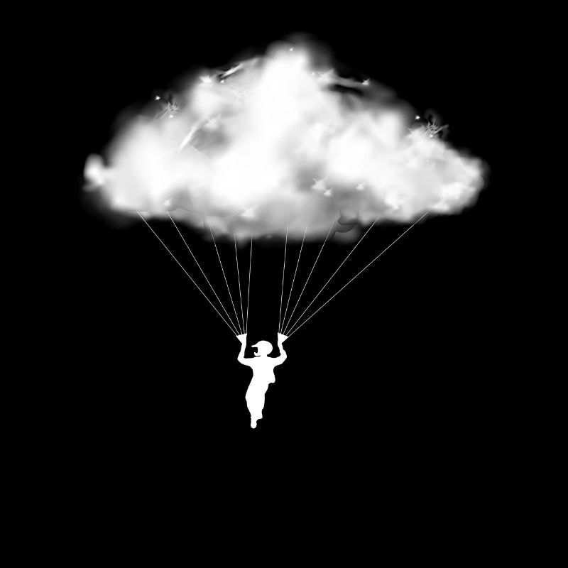 Paraglider Cloud Paraglider Mountains