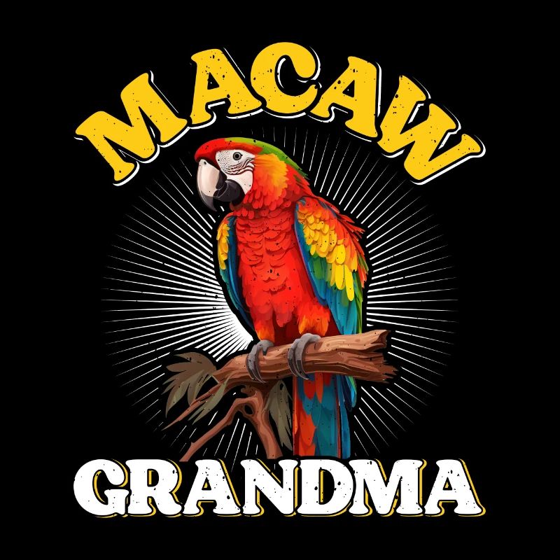 Ara Grand-mère Oiseau Amant Aras Perroquets