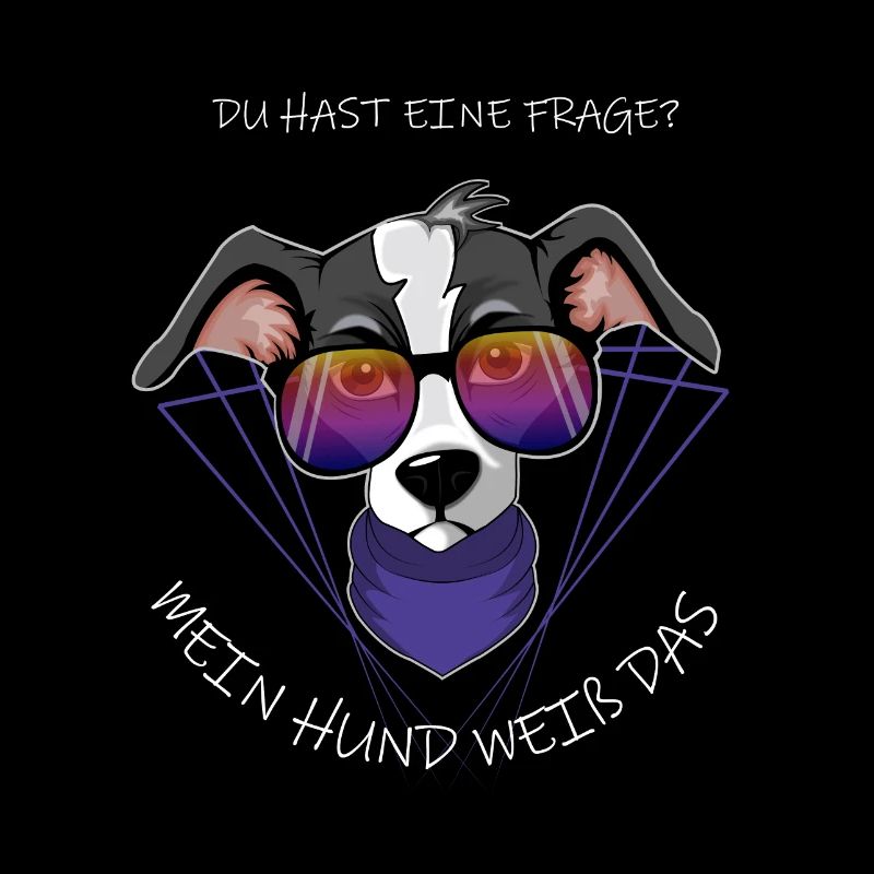 Hund mit Brille
