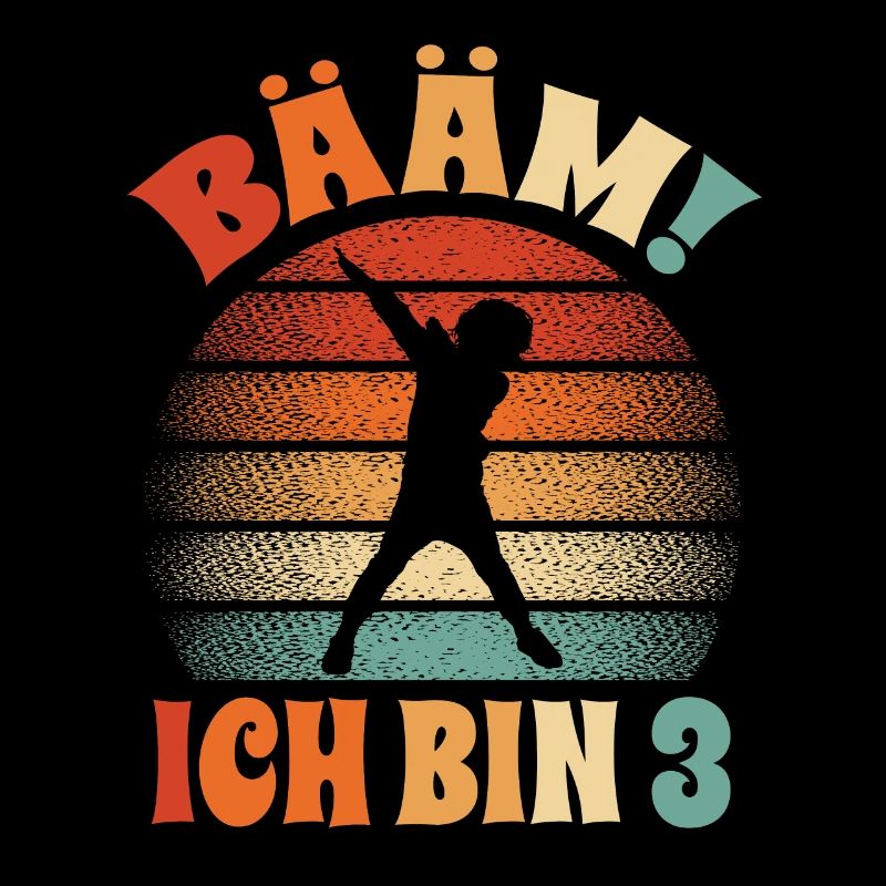bääm ich bin 3 junge dabbing 3. Geburtstag