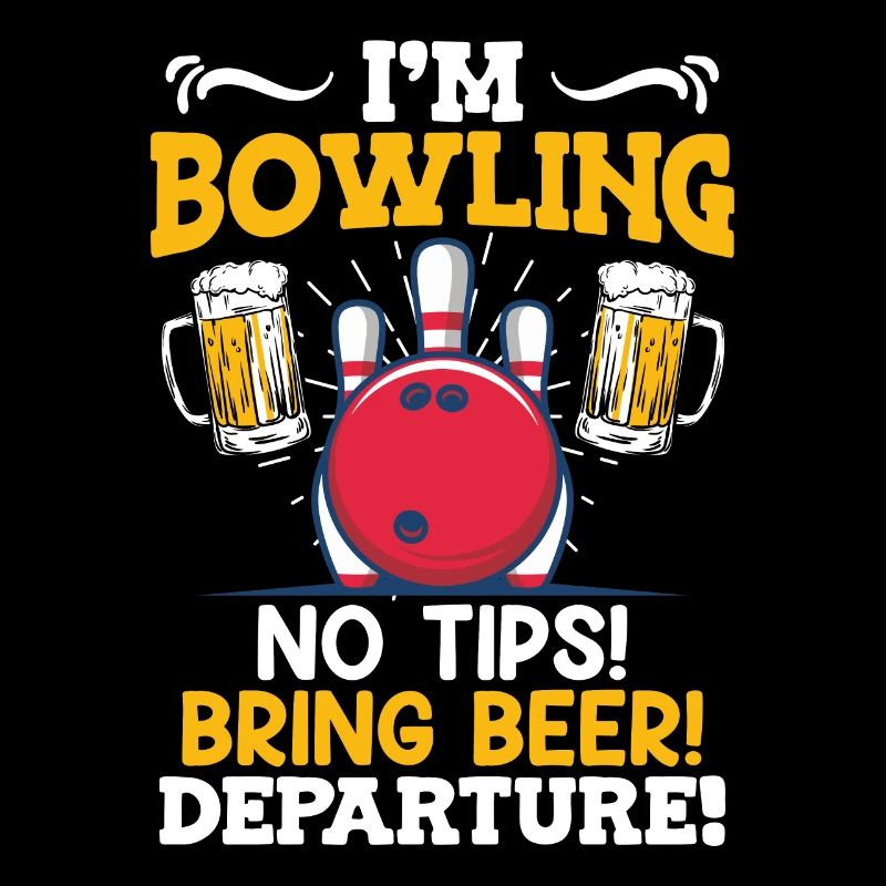Bowling Je vais apporter de la bière de bowling! Chapeau melon