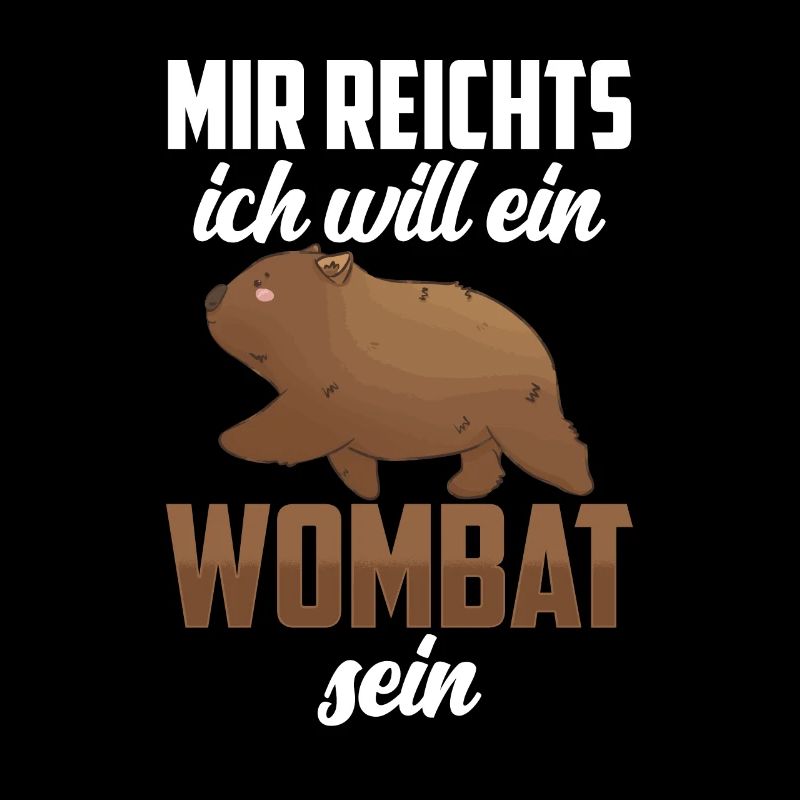 Will ein Wombat sein Australien Beuteltier