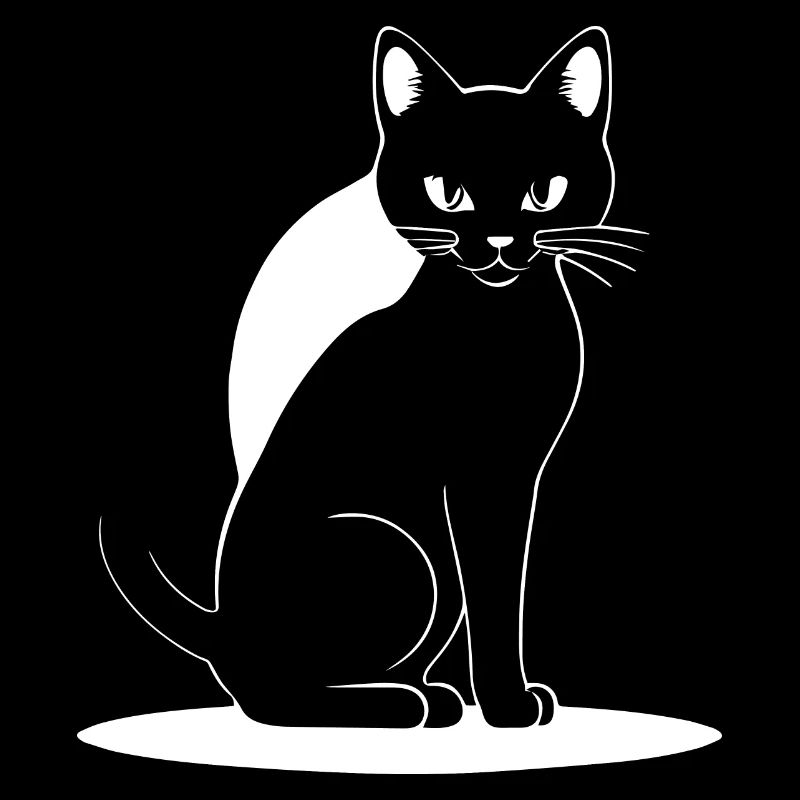Drôle de chat Silhouette Cheeky Fun Cats