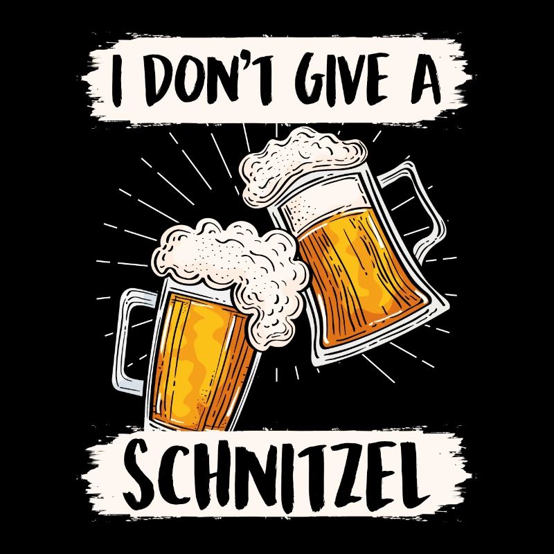 Schnitzel Shirt Bayerisch I don't Give a Schnitzel