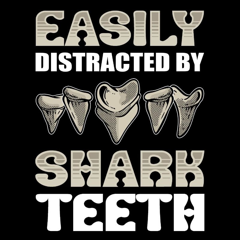 Facilement distrait par les dents de requin Dent