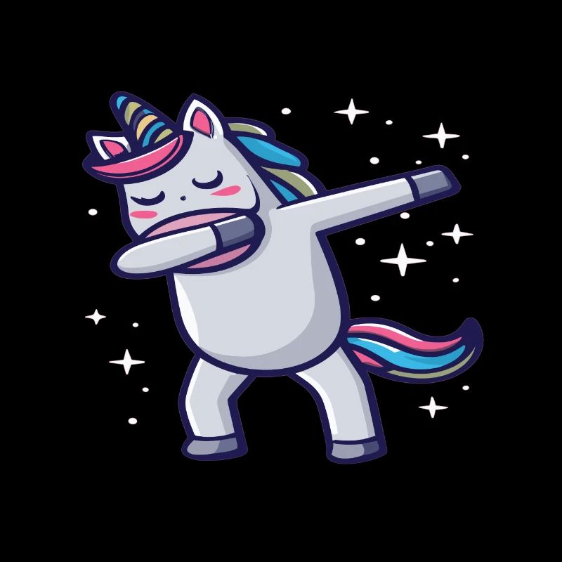 Dabbing Unicorn Einhorn Dab Dabbing Trend Tanz