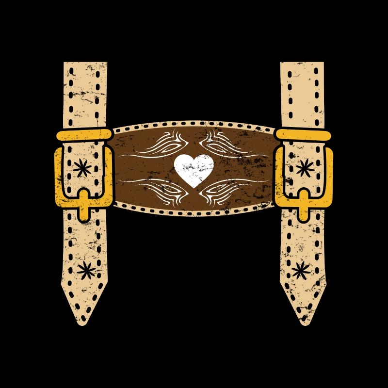 Lederhosen Trachten Camicia Männer Bayerisch
