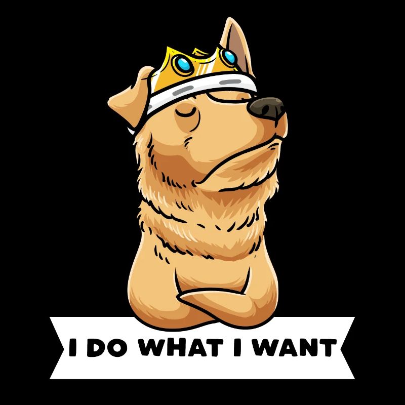 Perro Pastor Vasco Dog with Crown