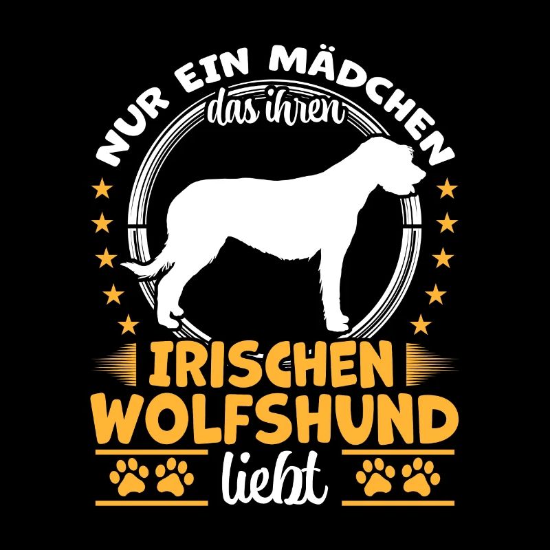Irischer Wolfshund nur ein Mädchen Windhund