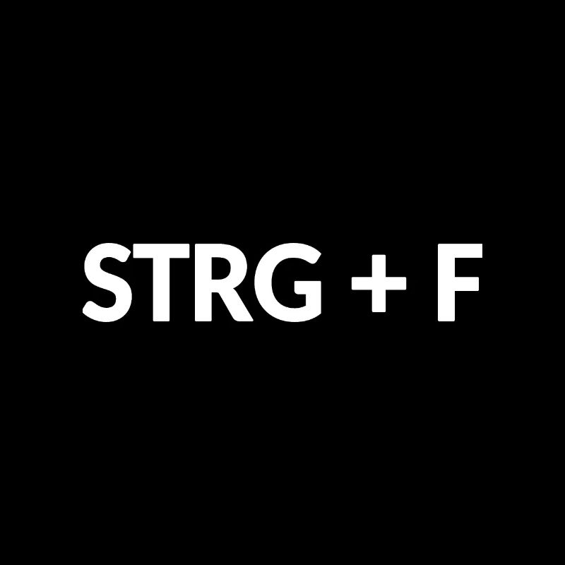 Ctrl + F - Search Function Shortcut Design