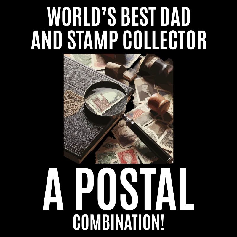 Collectionneur de timbres-poste vintage papa philatéliste