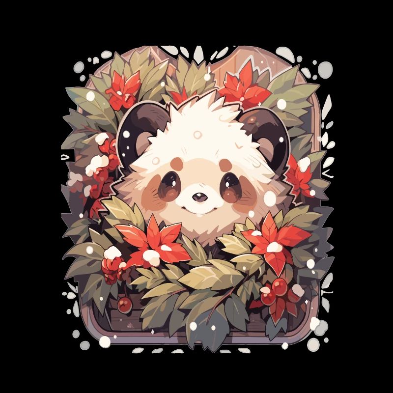 Panda Pandas de Noël Panda de Noël