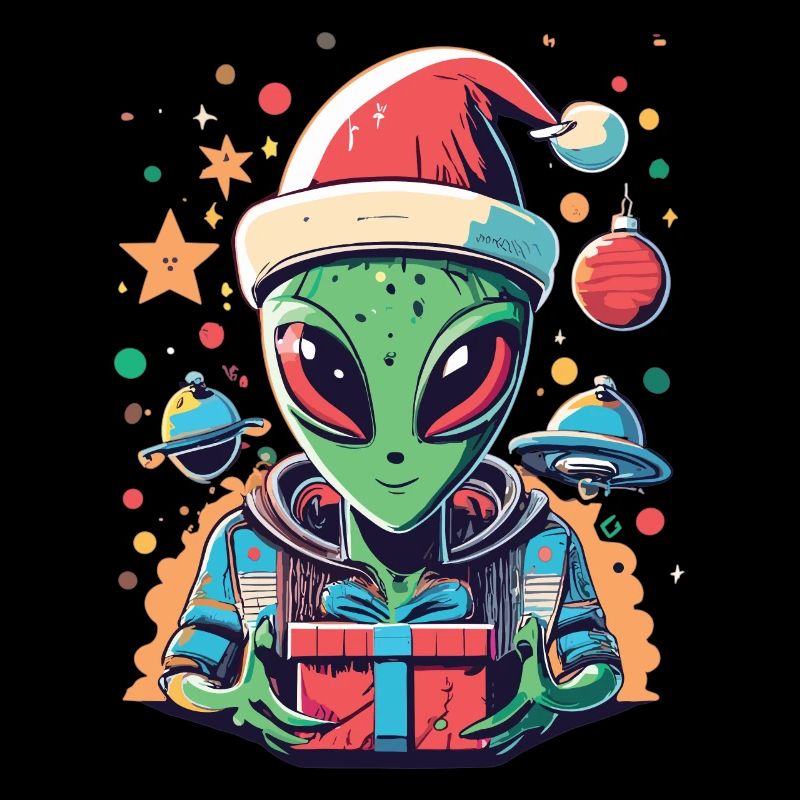 Père Noël extraterrestre - Noël non conventionnel dans l’espace