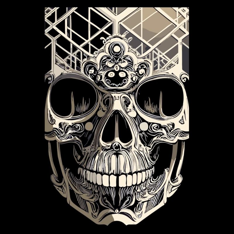 Elegant skull - Gothic on your clothes