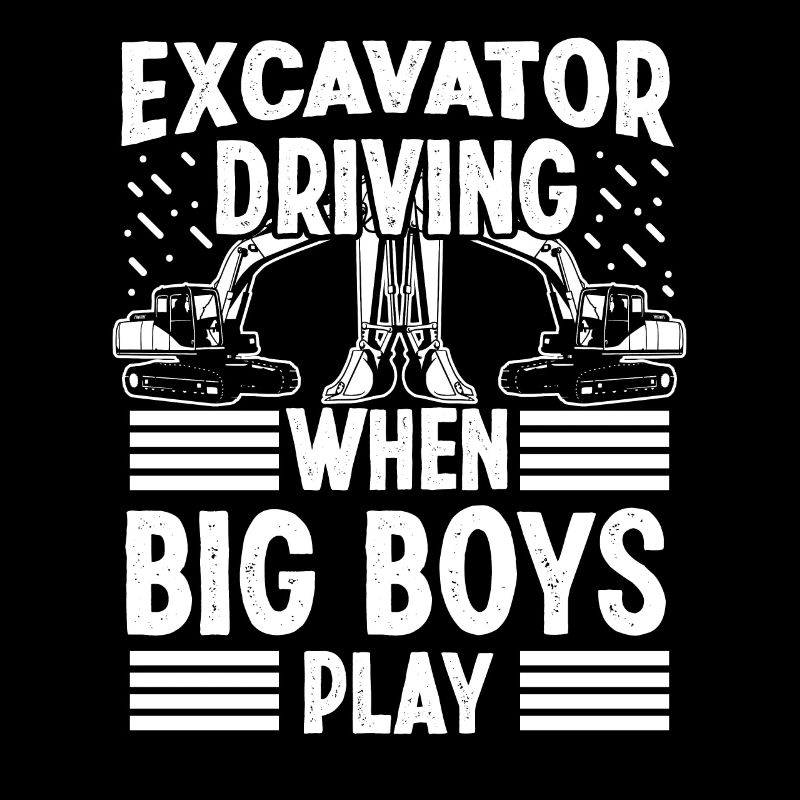 Baggerfahrer Excavator Driving Big Boy Play Bagger