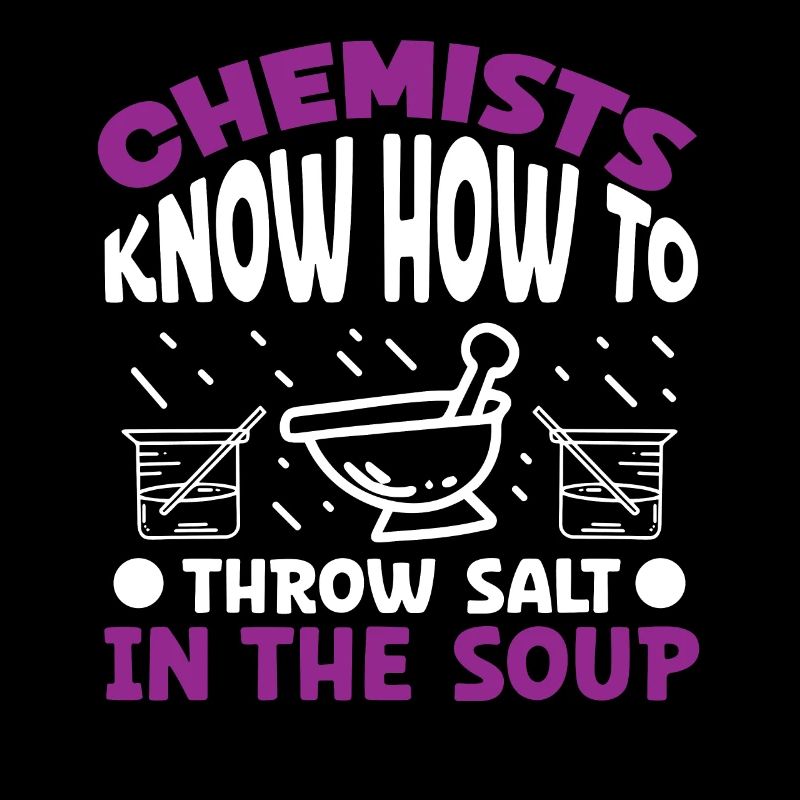 Chimiste Jeter Du Sel Dans La Soupe Chimie Technicien Chimiste