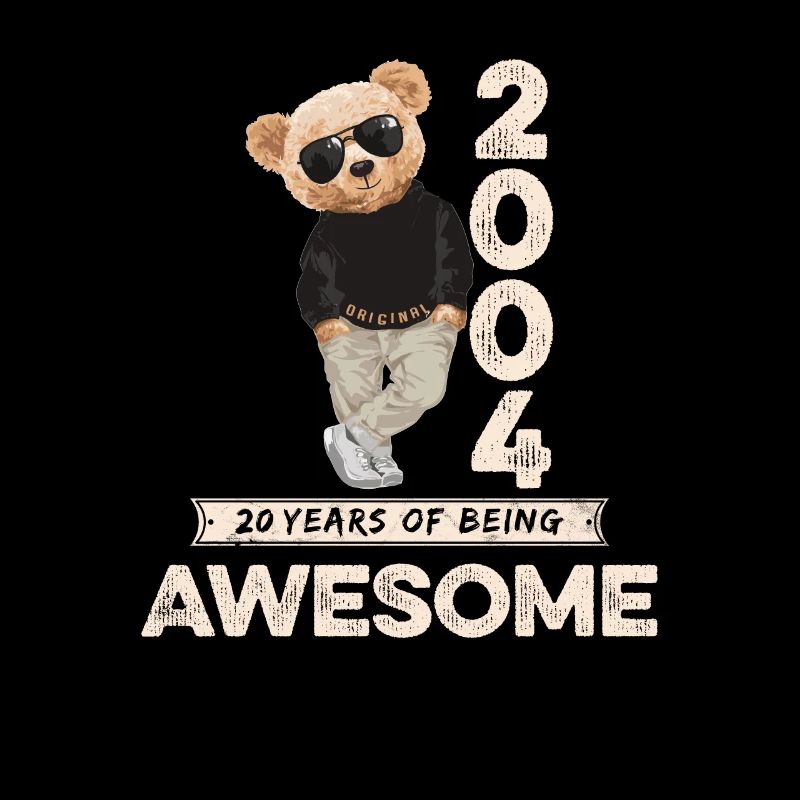 2004 Birthday Teddy Bear Being Awesome Orignal
