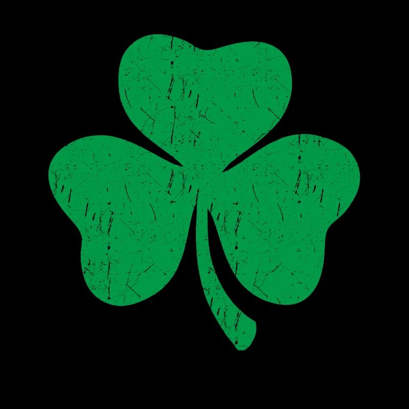Green three-leaf clover