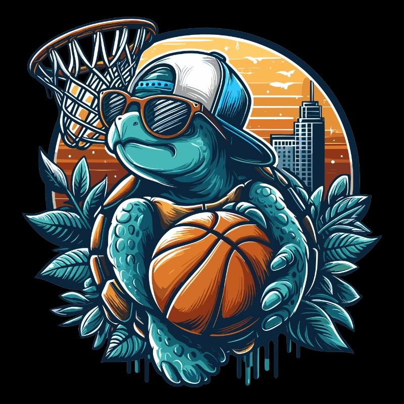 Basketball Turtle Sunglasses Gift