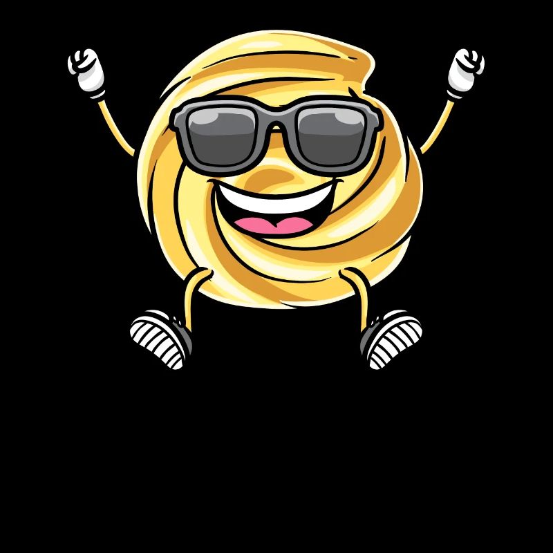 Dancing Danish Butter Biscuit with Sunglasses