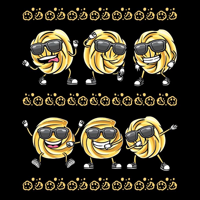 Dancing Danish Butter Biscuit with Sunglasses