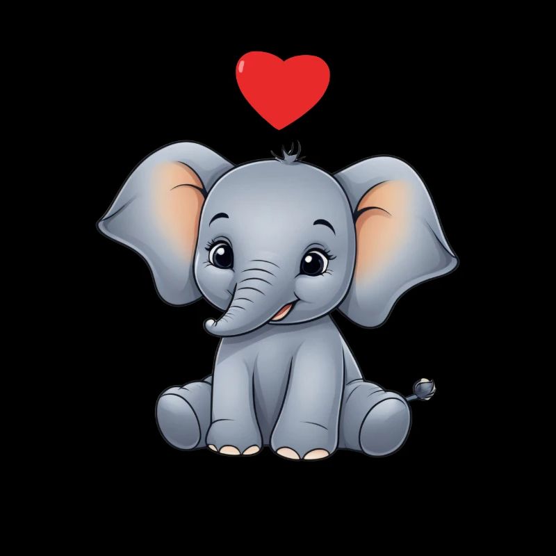 Éléphant Coloré Mignon Éléphant Bébé